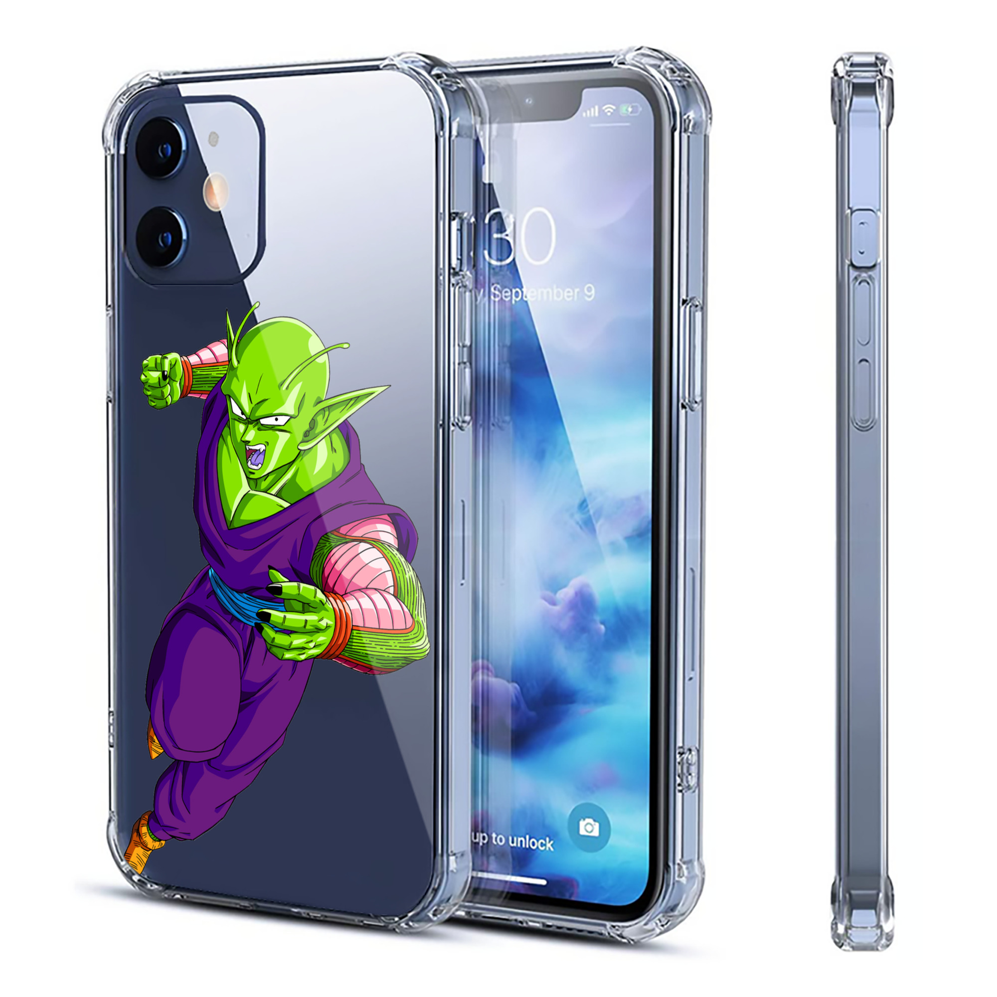 （画像用） ドラゴンボール ピッコロ DRAGON BALL Piccolo 【iPhone 12シリーズ対応】透明スマホケース（クリアソフトケース）